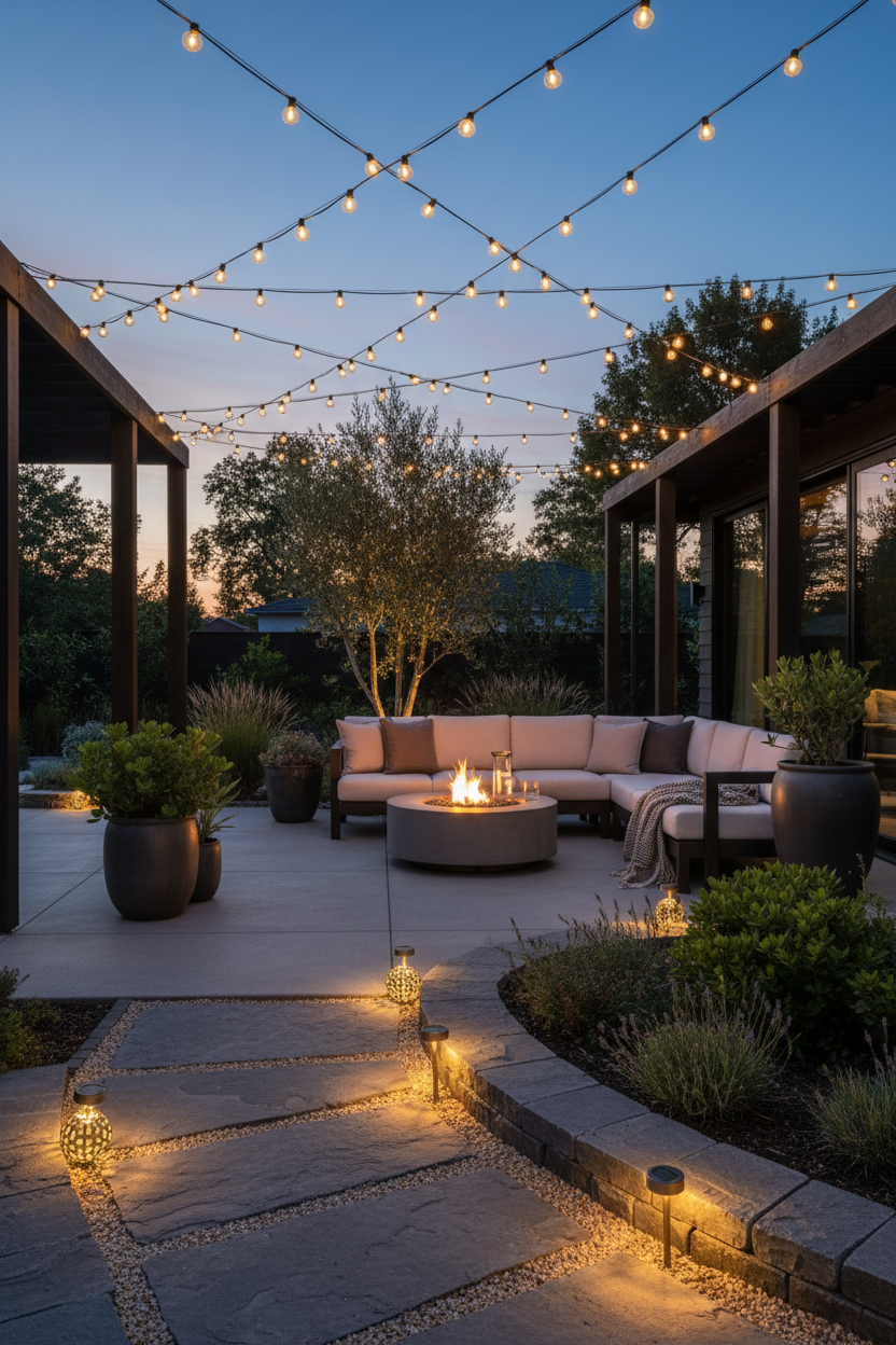 Solar Garden Patio Lights Lifestyle