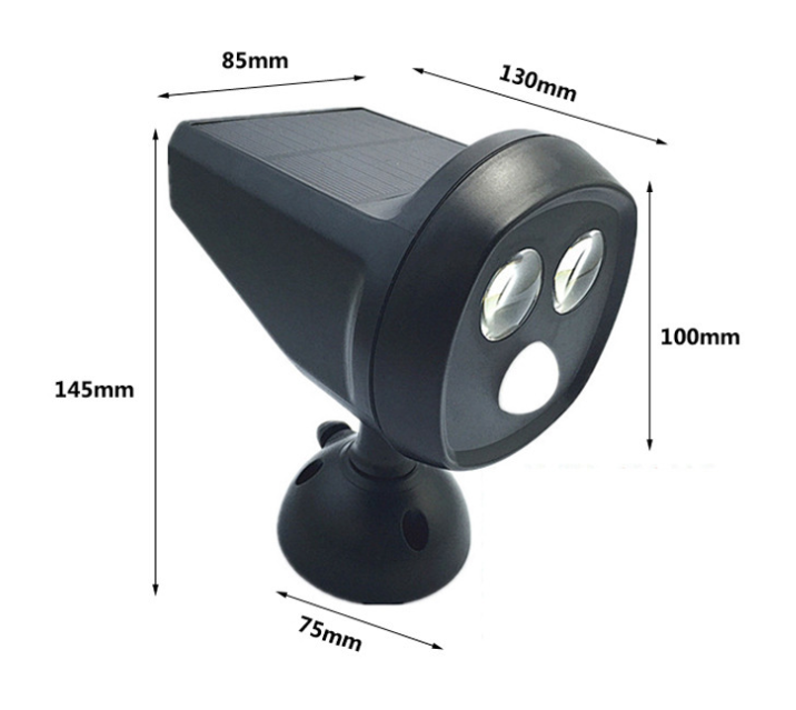 Solar Outdoor Wall Light with Motion Sensor LED