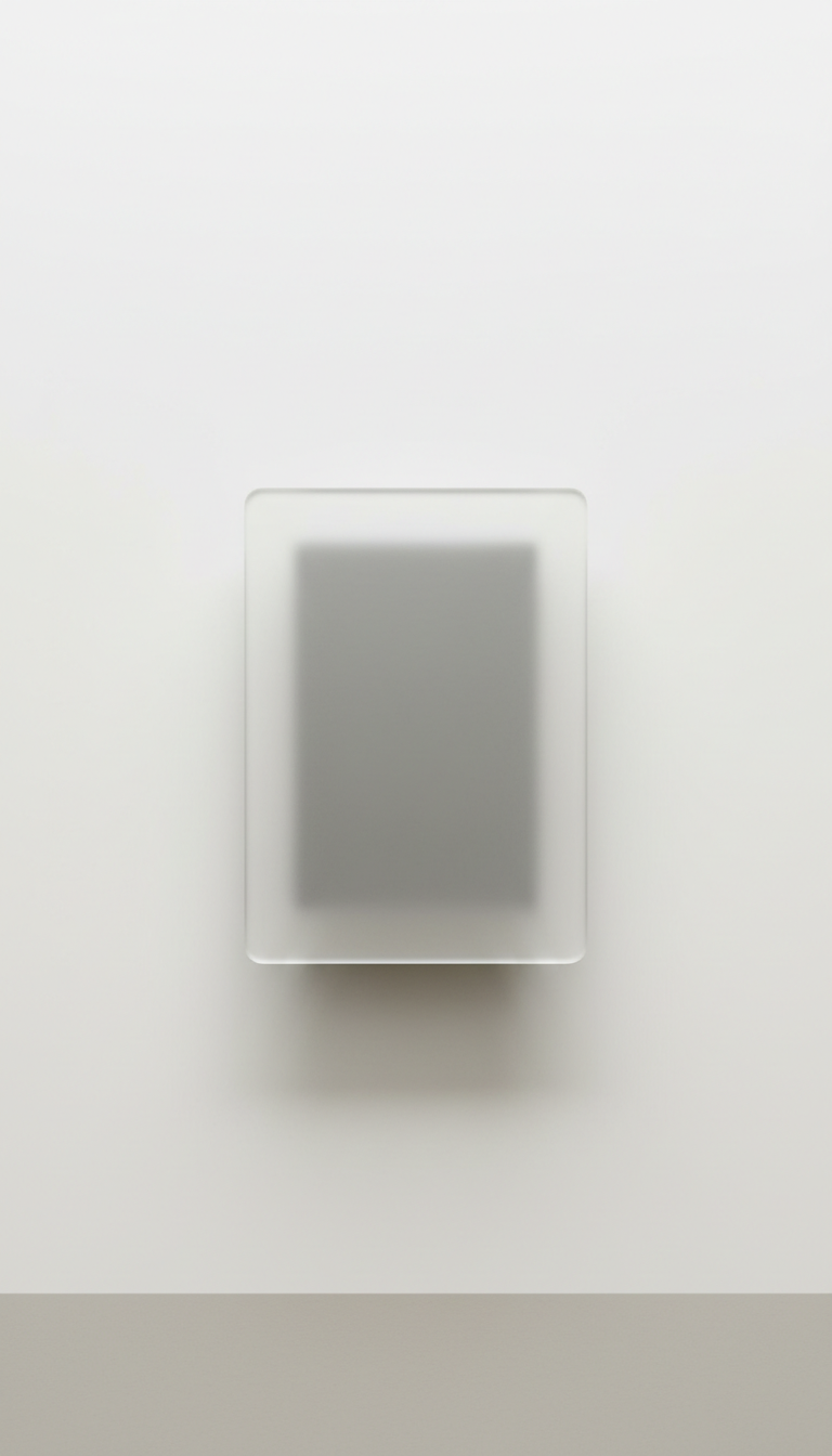 Smart Switch with Frosted Glass Faceplate