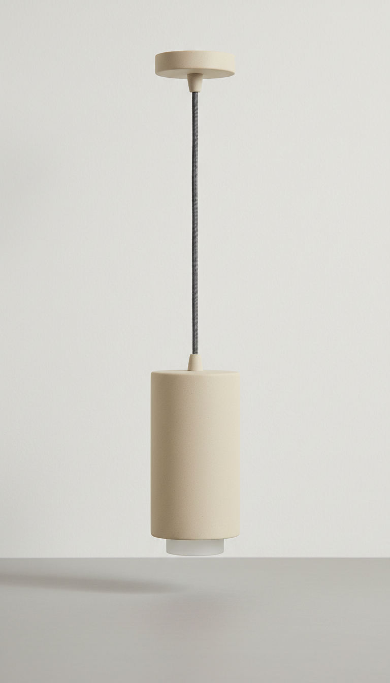 Minimalist Pendant Light with Brushed Metal
