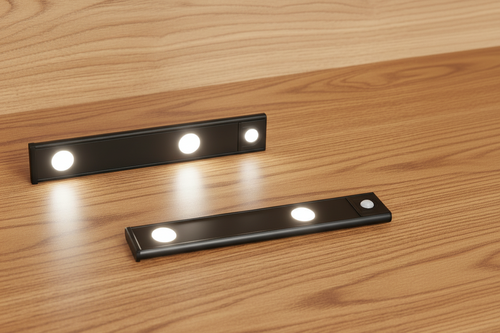 2Pack Rechargeable Cabinet Lights, Motion Sensor Light 3 Colors Dimmable Light