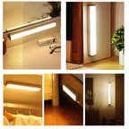 1pc Rechargeable LED Motion Sensor Cabinet Light Strip