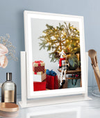 Vanity Mirror with Touch Control 3 Color Lighting Modes Dimmable 360°Rotation, 13Inch