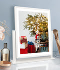 Vanity Mirror with Touch Control 3 Color Lighting Modes Dimmable 360°Rotation, 13Inch