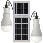 Dusk to Dawn Solar Light Bulbs for Indoor Home and Chicken Coop, Portable, Sola 2-Pack